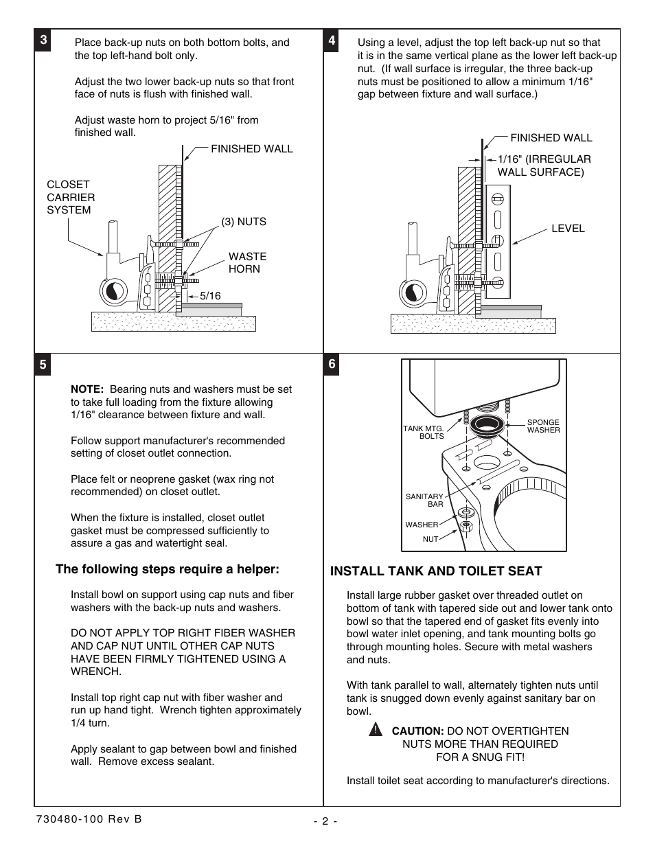 Saniwares, Installation instructions, Model 2093 elongated | Care and cleaning, Repair parts list, Troubleshooting guide, Warning, Recommended tools and materials, Fixture mounting, Connect water supply | American Standard 2093 Elongated User Manual | Page 2 / 4