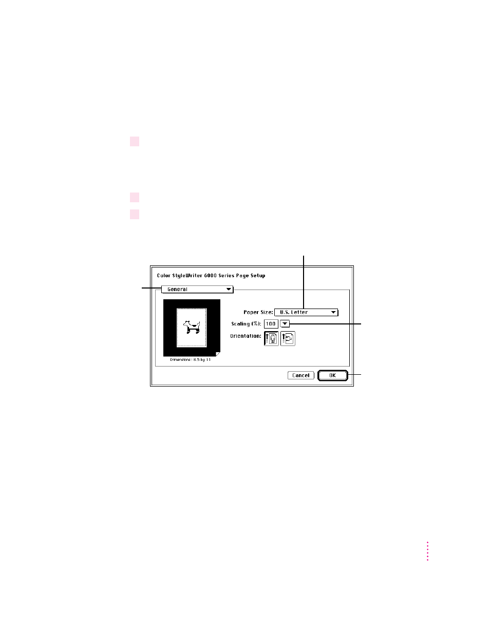 Detailed instructions for printing documents | Apple Color StyleWriter 6500 User Manual | Page 39 / 125