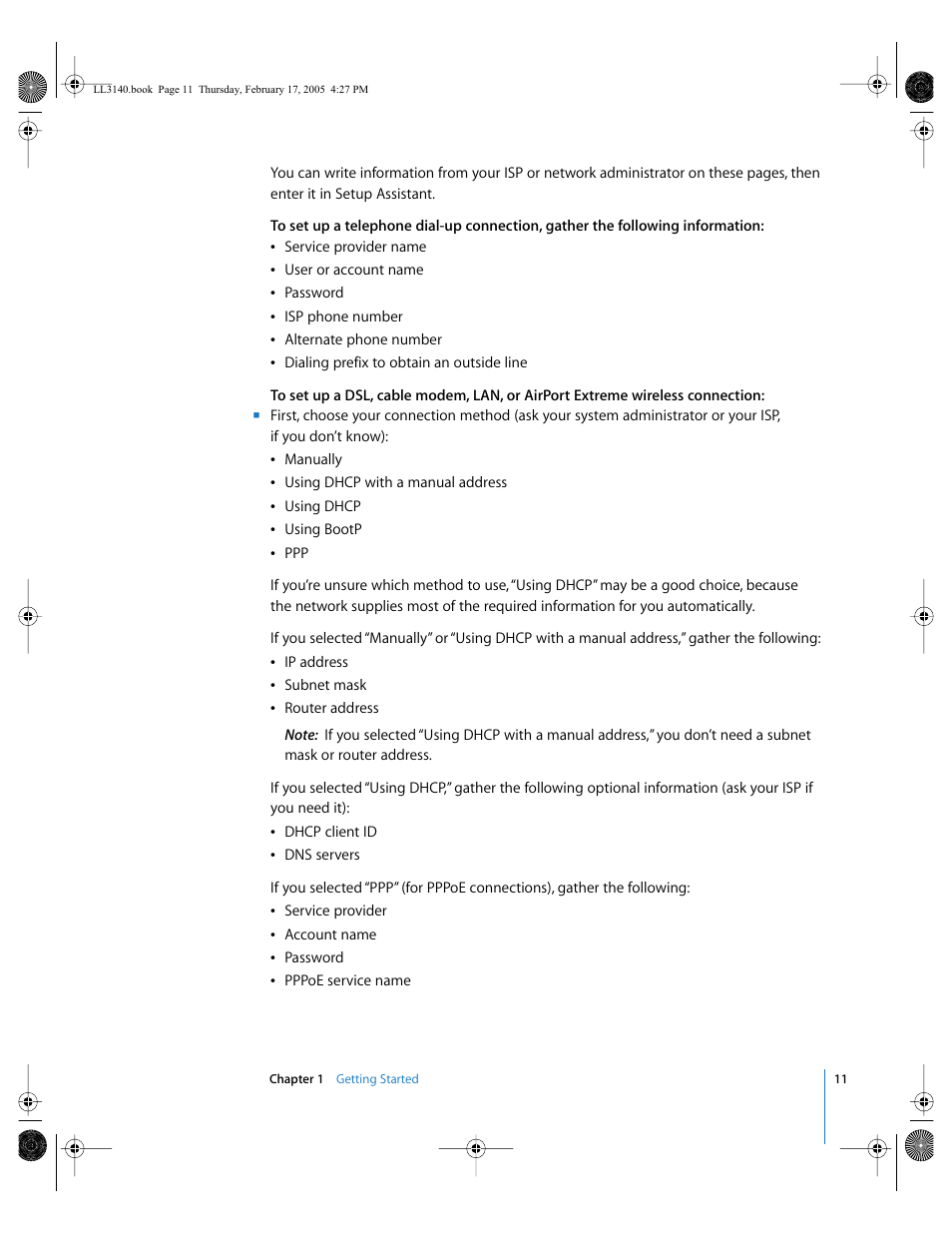 Apple PowerBook G4 (17-inch, 1.67 GHz) User Manual | Page 11 / 112