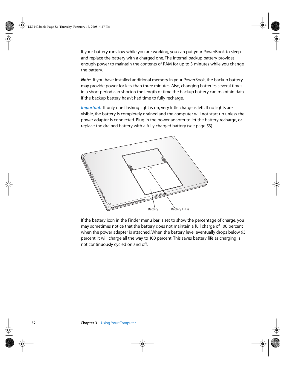 Apple PowerBook G4 (17-inch, 1.67 GHz) User Manual | Page 52 / 112