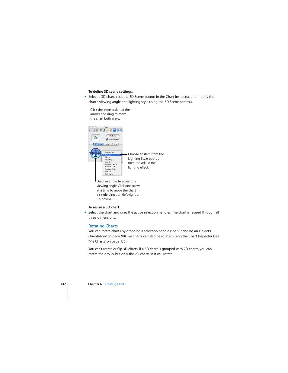 Rotating charts | Apple Keynote 3 User Manual | Page 142 / 187