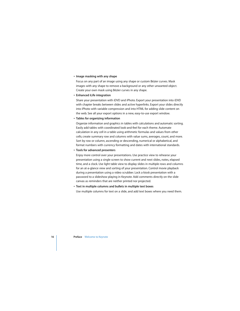 Apple Keynote 3 User Manual | Page 16 / 187