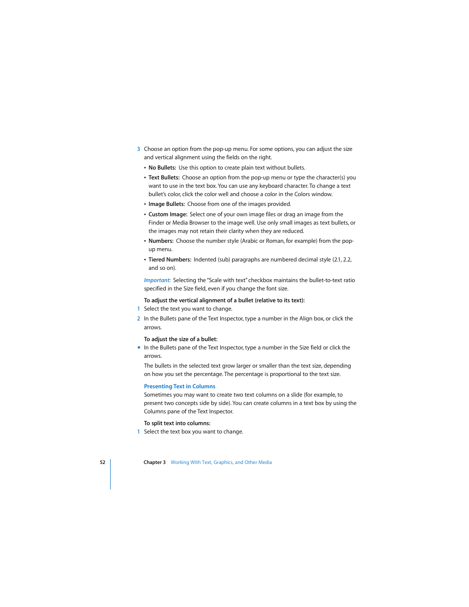 Apple Keynote 3 User Manual | Page 52 / 187