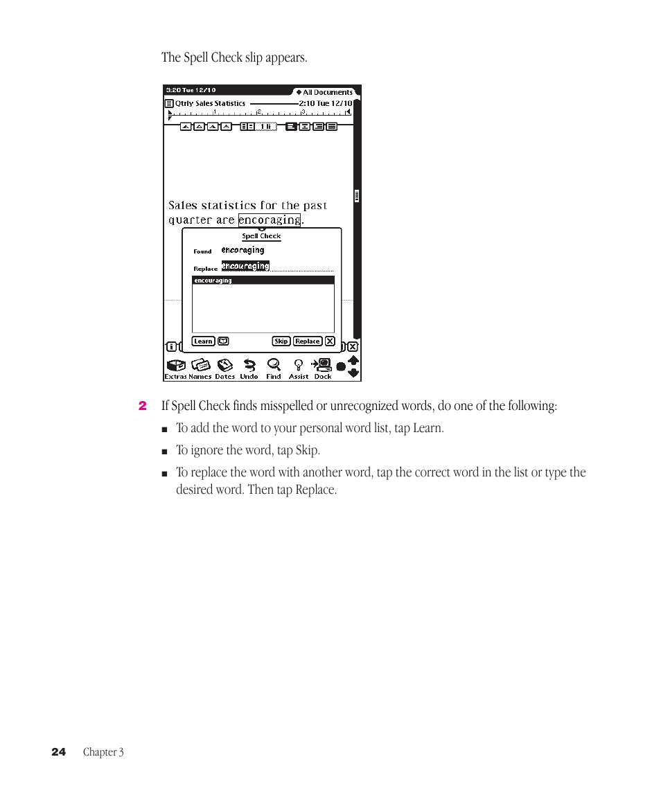 Apple Newton Works Word Processor User Manual | Page 24 / 37