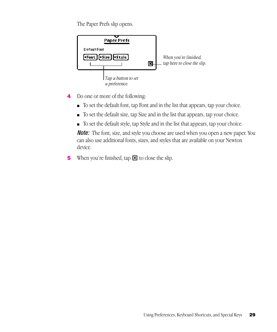 Apple Newton Works Word Processor User Manual | Page 29 / 37