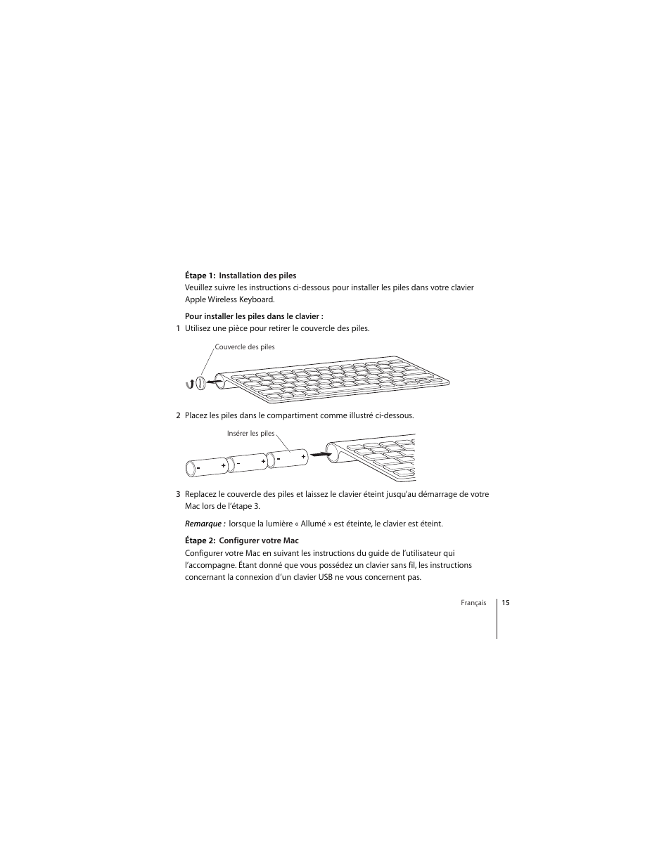 Apple Wireless Keyboard (2007) User Manual | Page 15 / 32