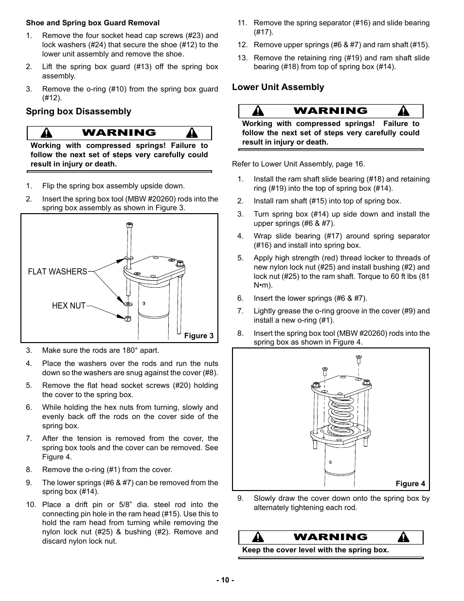 Lower unit assembly | MBW R422 User Manual | Page 13 / 29