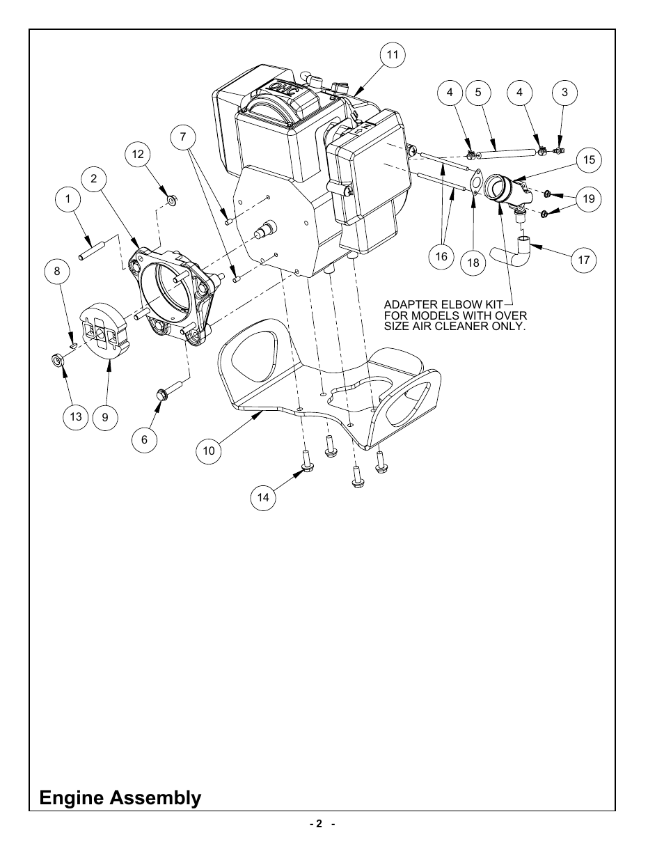 Engine assembly | MBW R422 User Manual | Page 25 / 29
