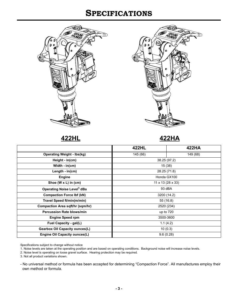 Specifications, Pecifications | MBW R422 User Manual | Page 6 / 29