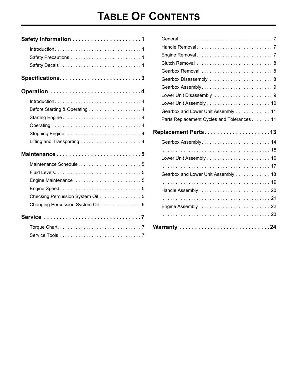 Able, Ontents | MBW R442 User Manual | Page 2 / 29
