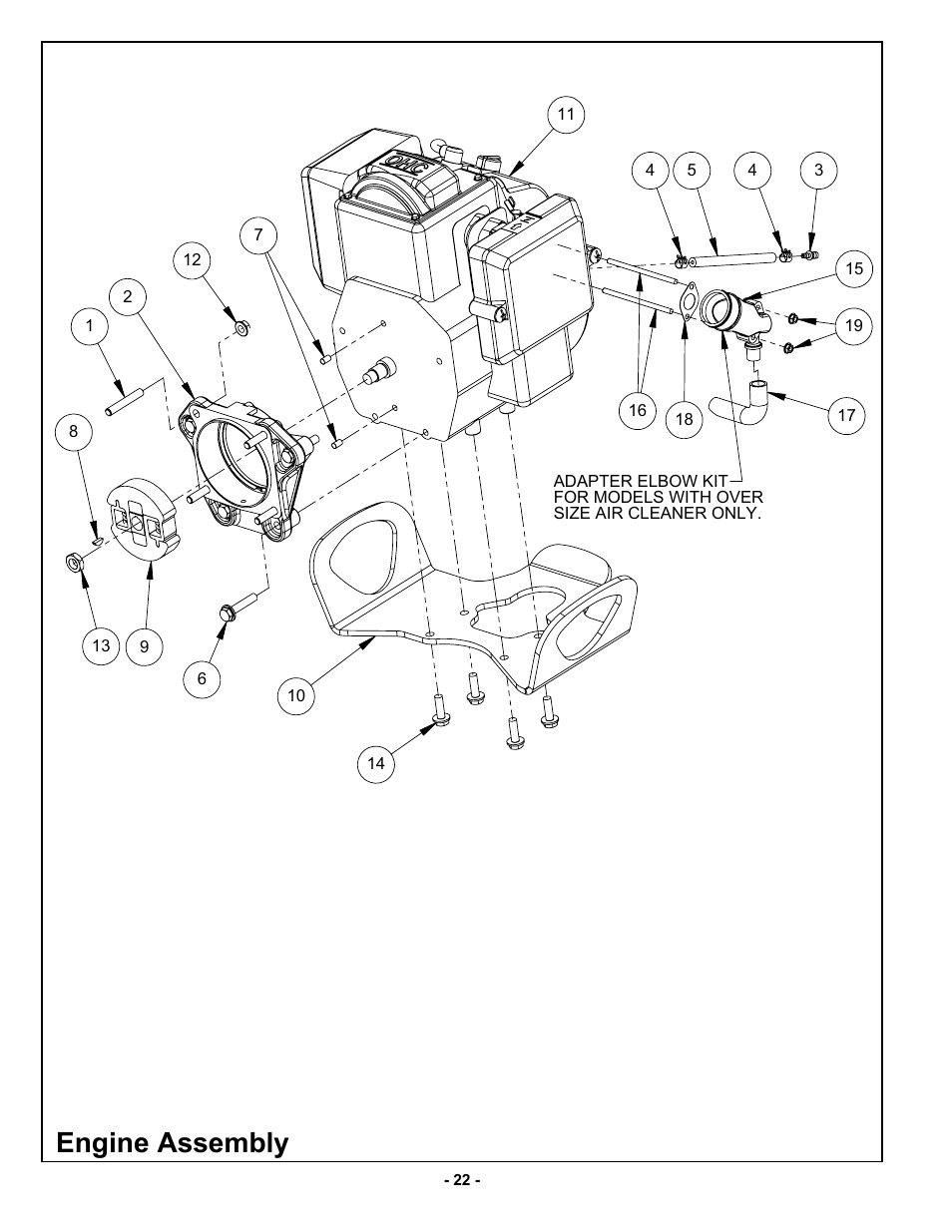 Engine assembly | MBW R442 User Manual | Page 25 / 29