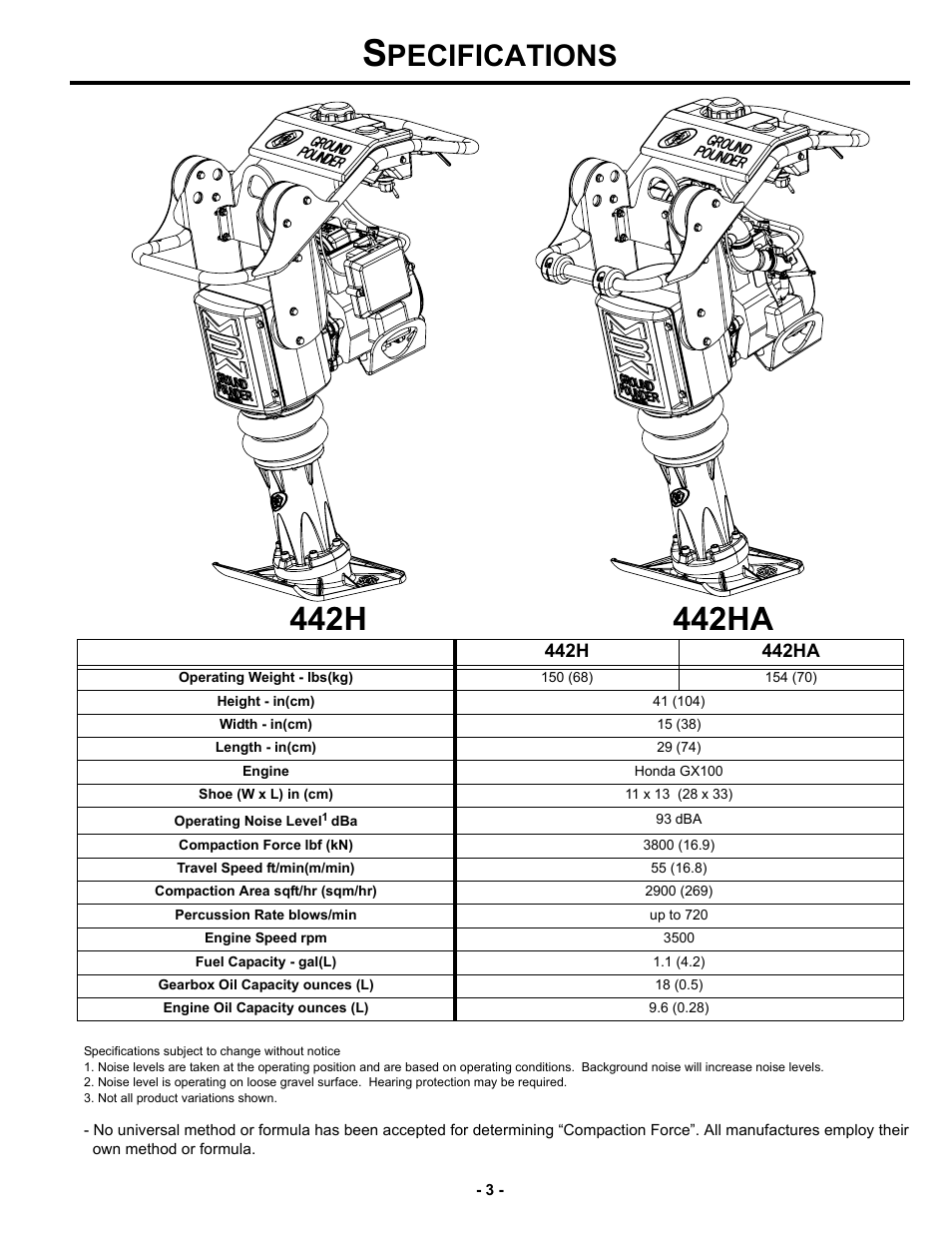 Specifications, Pecifications | MBW R442 User Manual | Page 6 / 29