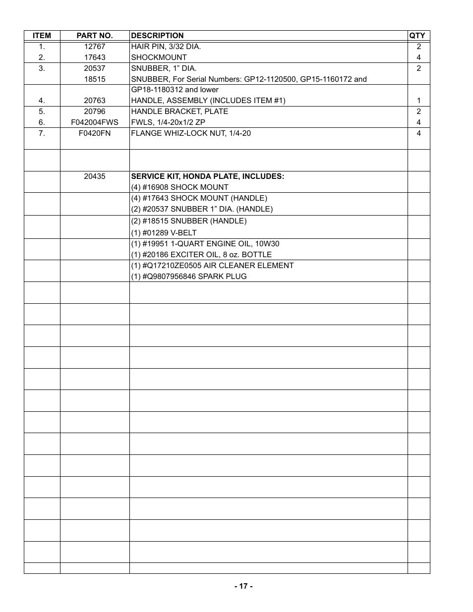 MBW GP18 User Manual | Page 20 / 25