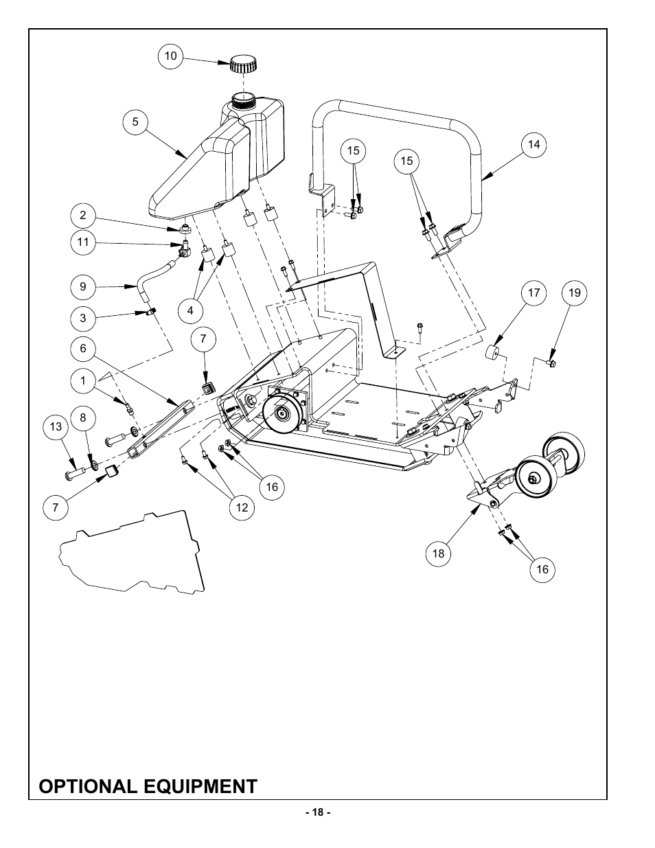 Optional equipment | MBW GP18 User Manual | Page 21 / 25