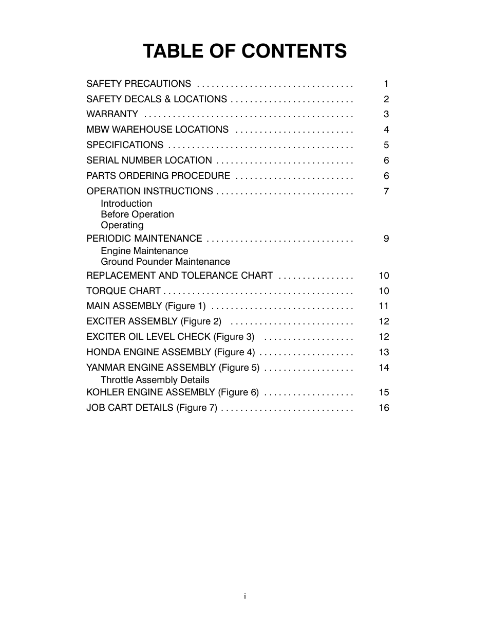 MBW 7000 Series User Manual | Page 2 / 18