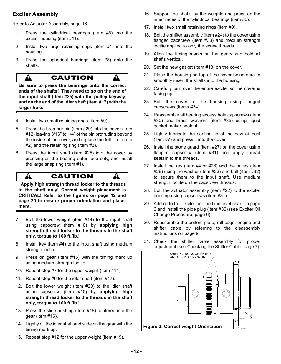 Exciter assembly | MBW GPR77 User Manual | Page 15 / 33