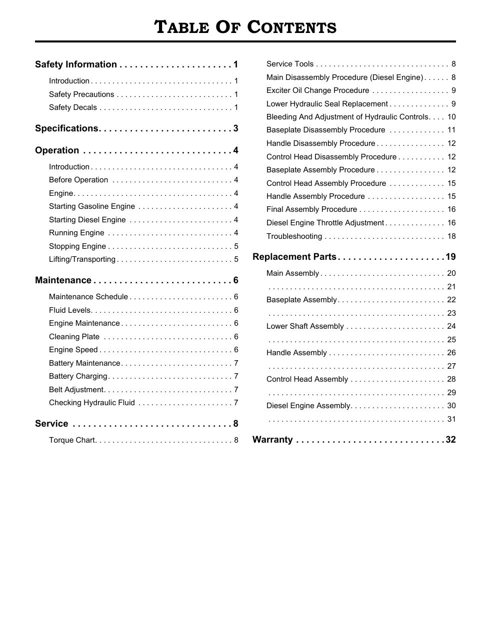 Able, Ontents | MBW GPR160 User Manual | Page 2 / 37