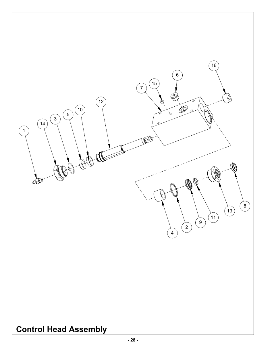 Control head assembly | MBW GPR160 User Manual | Page 31 / 37