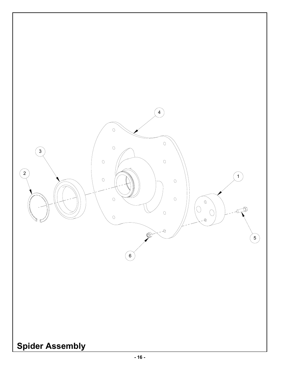 Spider assembly | MBW AT84 User Manual | Page 19 / 21