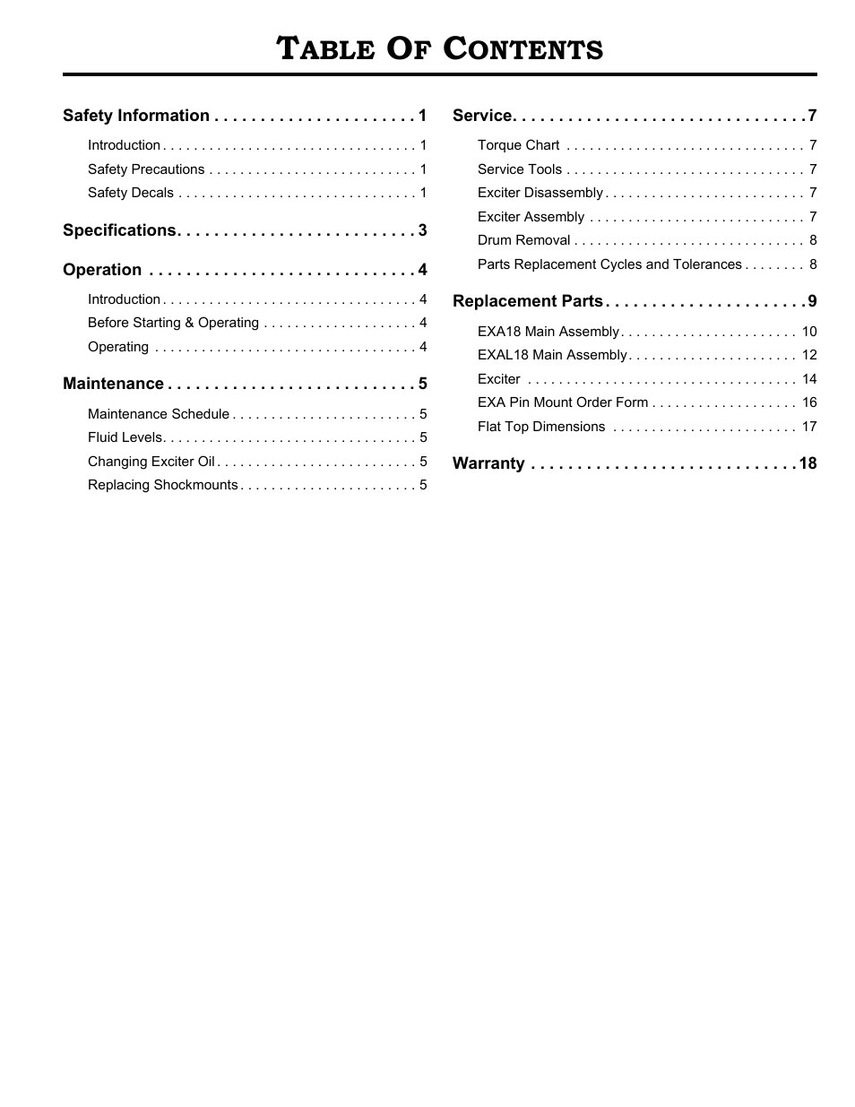 Able, Ontents | MBW EXA30 User Manual | Page 2 / 21
