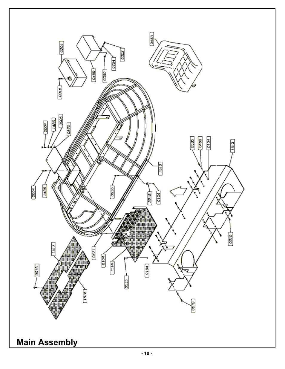 Main assembly | MBW MK8 75 User Manual | Page 13 / 21