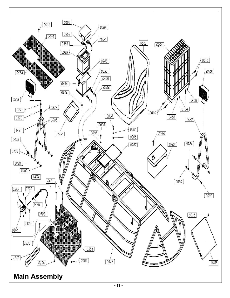Main assembly | MBW MK8 120 User Manual | Page 14 / 24
