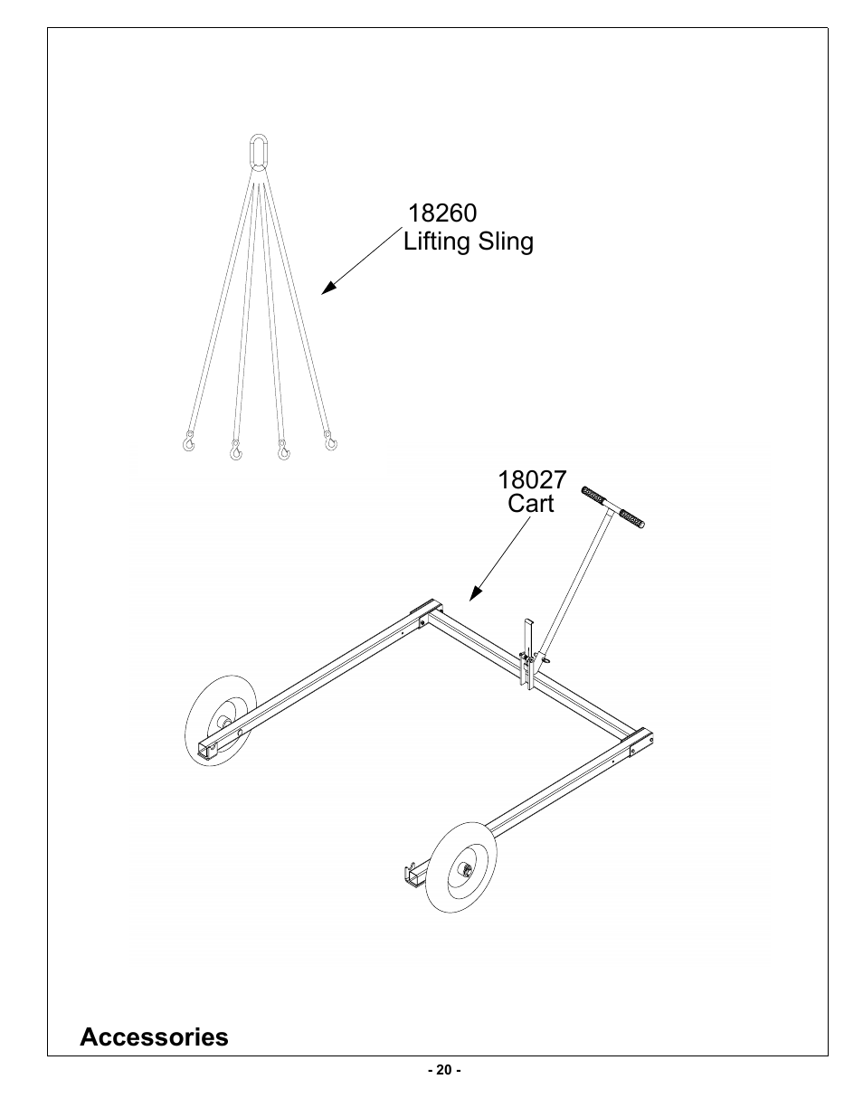 Lifting straps and cart | MBW MK8 120 User Manual | Page 23 / 24