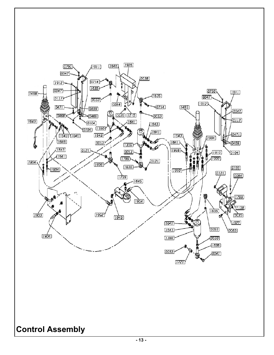 Control assembly | MBW MK8 121 User Manual | Page 16 / 23