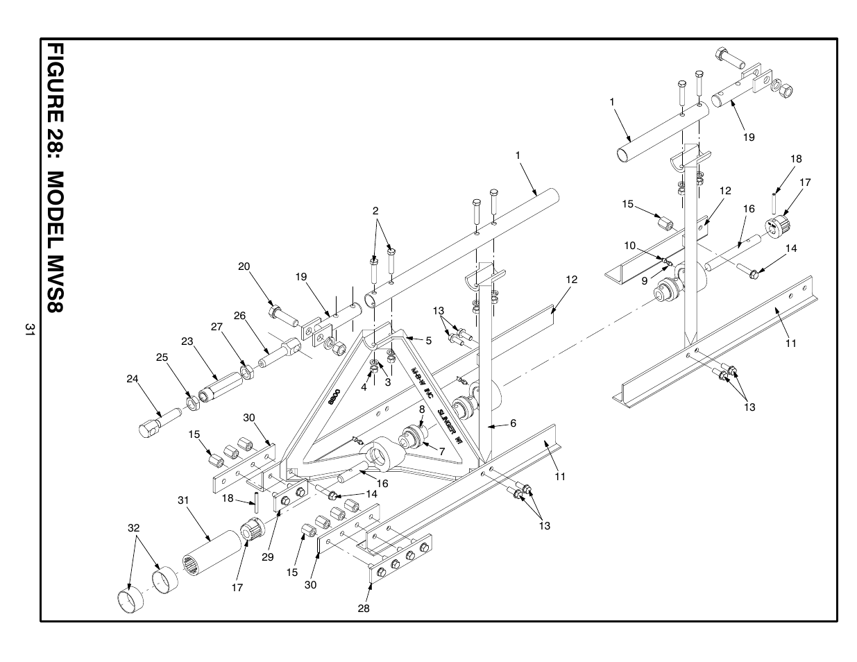 Figure 28: model mvs8 | MBW Blitzscreed User Manual | Page 33 / 56