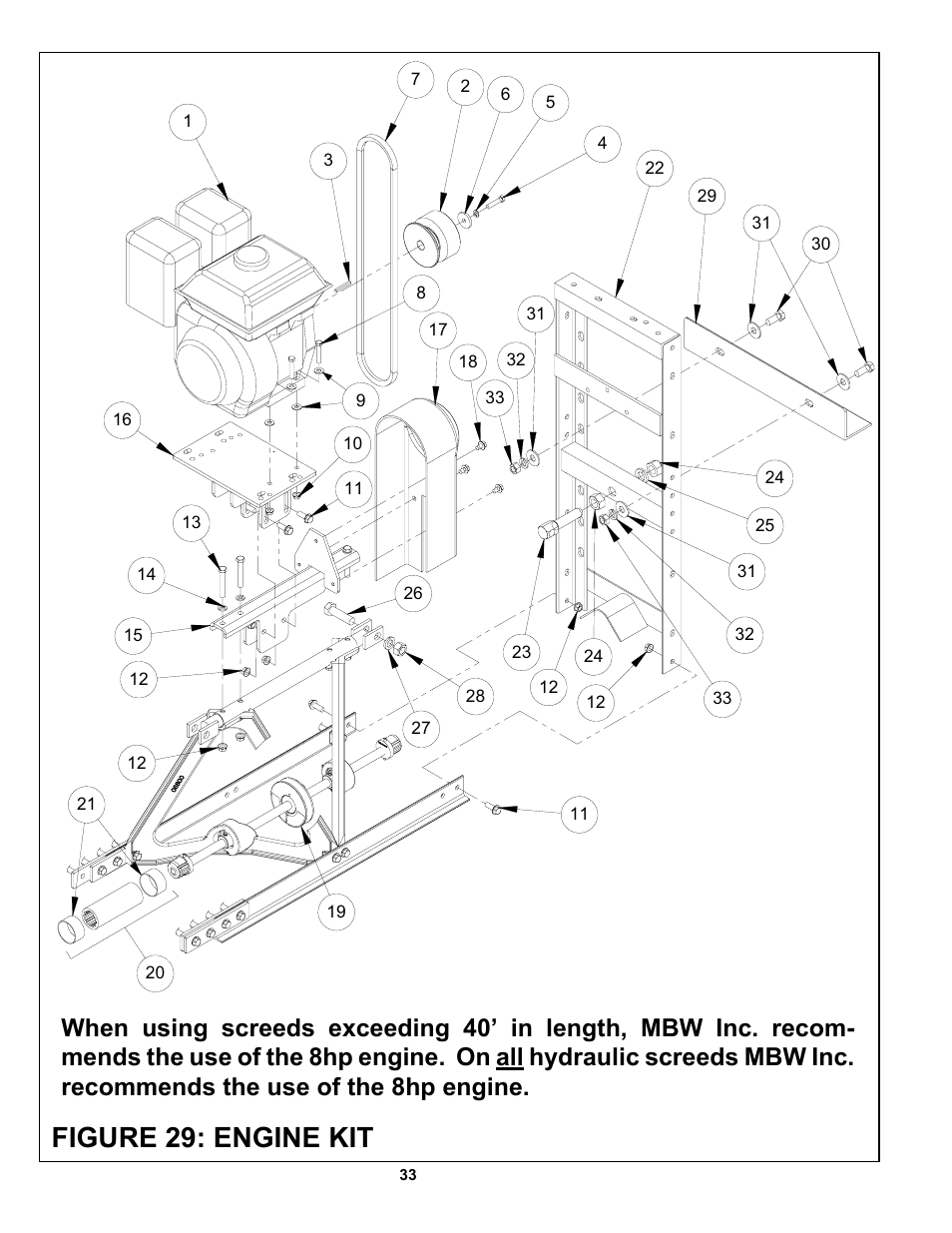 Figure 29: engine kit | MBW Blitzscreed User Manual | Page 35 / 56