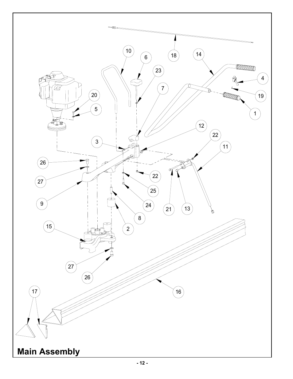Main assembly | MBW WS500 User Manual | Page 15 / 21