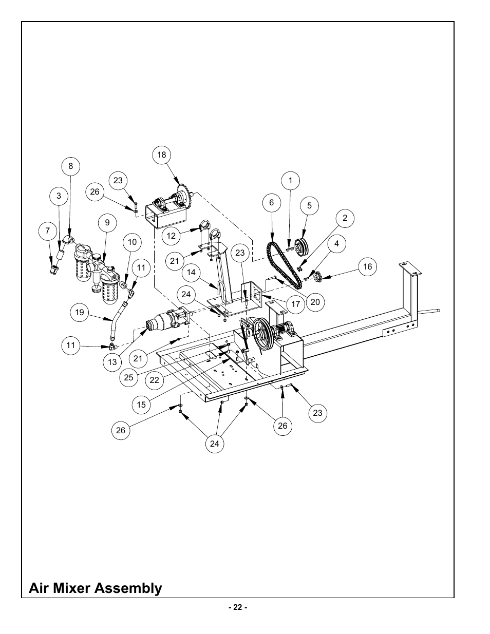 Air mixer assembly | MBW MM90 User Manual | Page 25 / 33