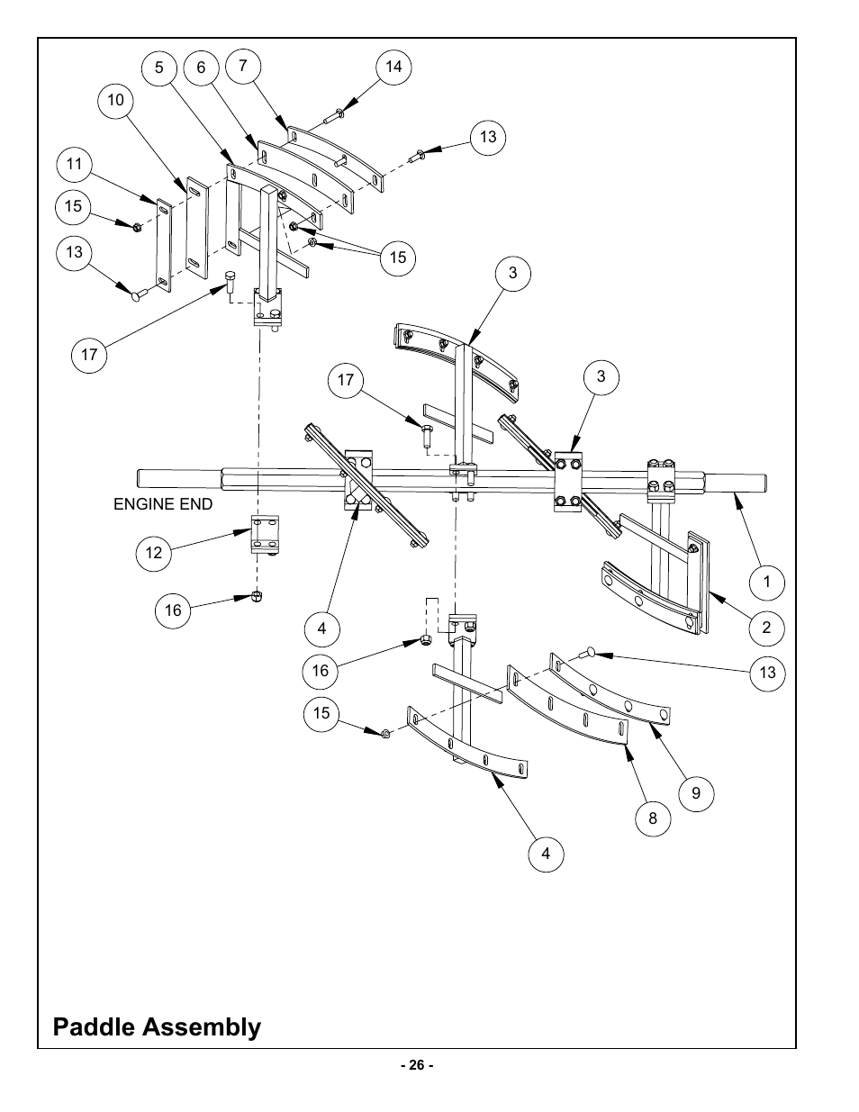 Paddle assembly | MBW MM120 User Manual | Page 29 / 33