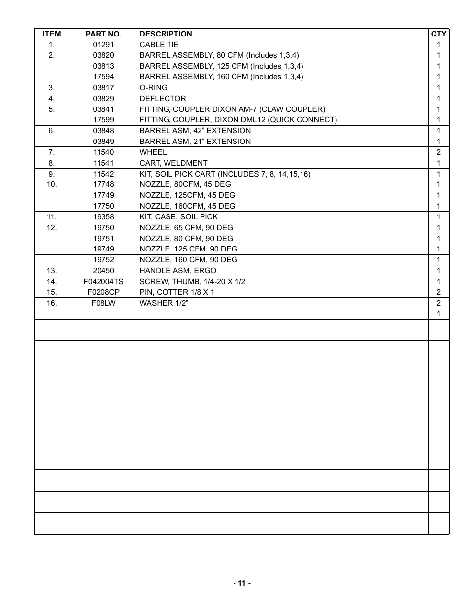 MBW SP160 User Manual | Page 14 / 17