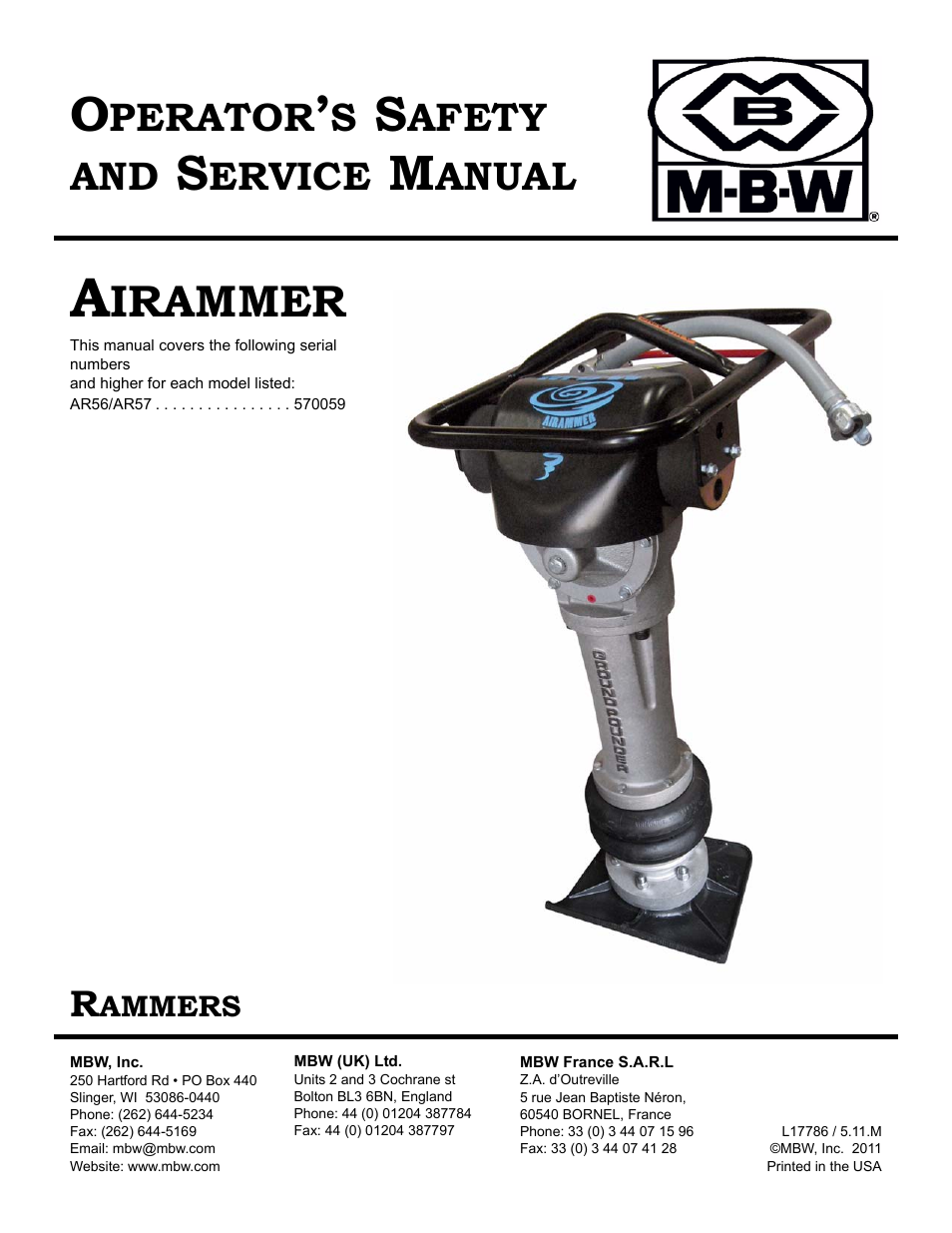 MBW AR57 User Manual | 25 pages