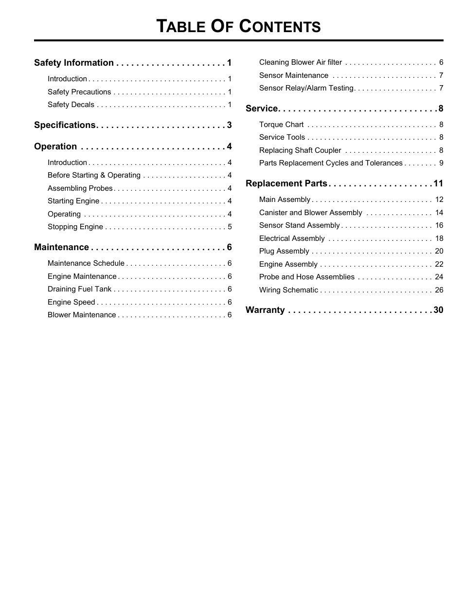 Able, Ontents | MBW V.E.U. User Manual | Page 2 / 33