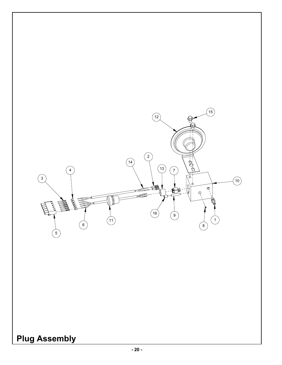 Plug assembly | MBW V.E.U. User Manual | Page 23 / 33