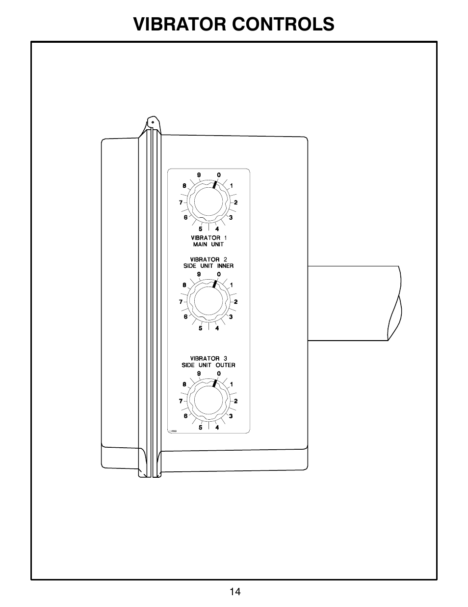 Vibrator controls | MBW CG200 User Manual | Page 16 / 56