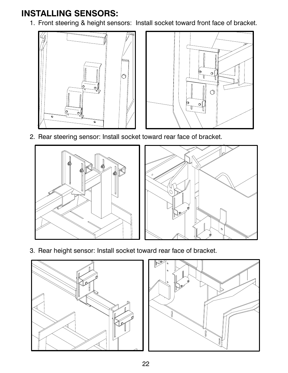 Installing sensors | MBW CG200 User Manual | Page 24 / 56