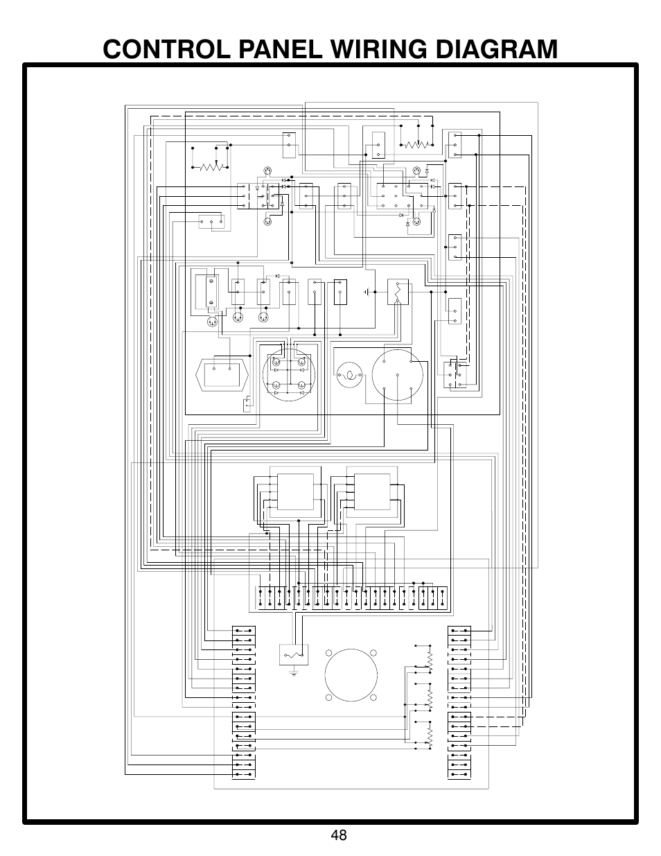 Control panel wiring diagram | MBW CG200 User Manual | Page 50 / 56