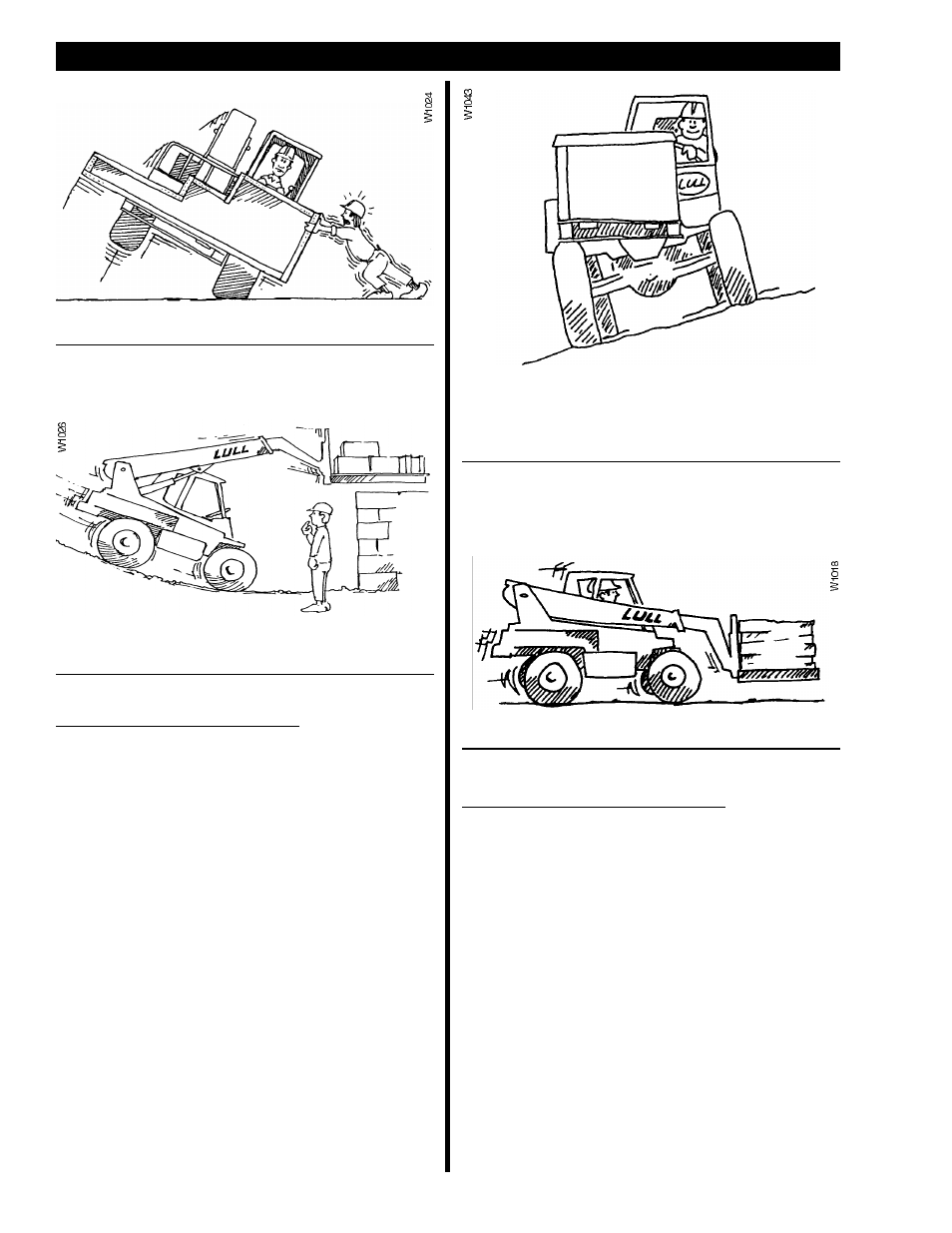 Safety | Lull 644B Operation Manual User Manual | Page 10 / 42