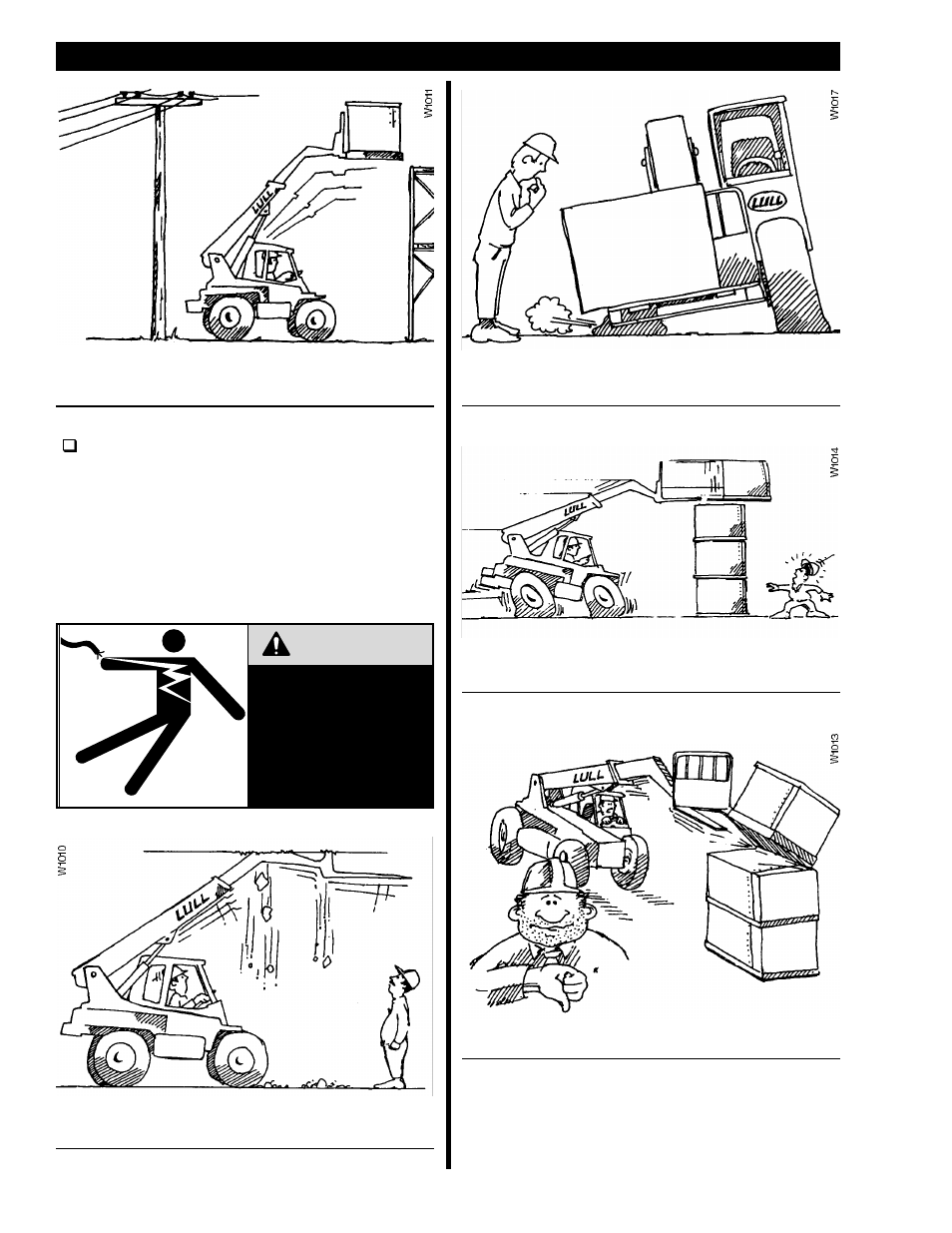 Danger, Safety | Lull 644B Operation Manual User Manual | Page 8 / 42