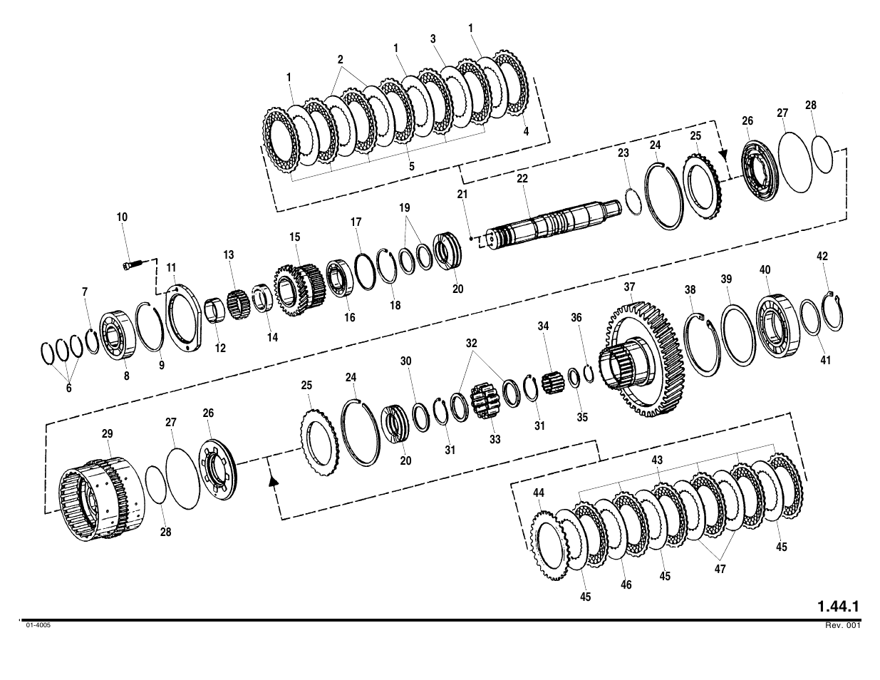 Clutch pack, 4th gear | Lull 644B Parts Manual User Manual | Page 112 / 792