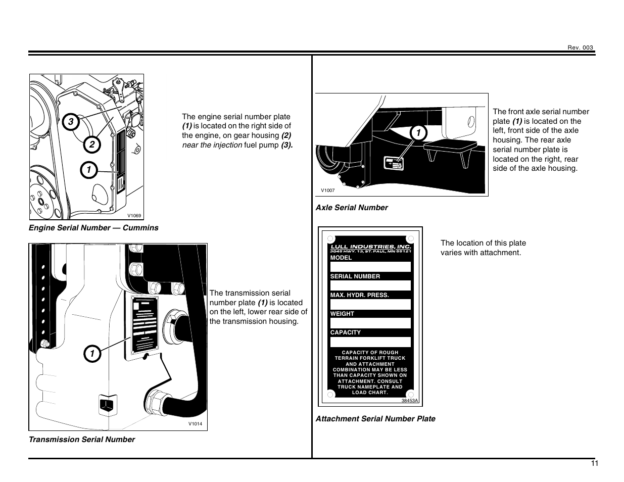 Lull 644B Parts Manual User Manual | Page 14 / 792