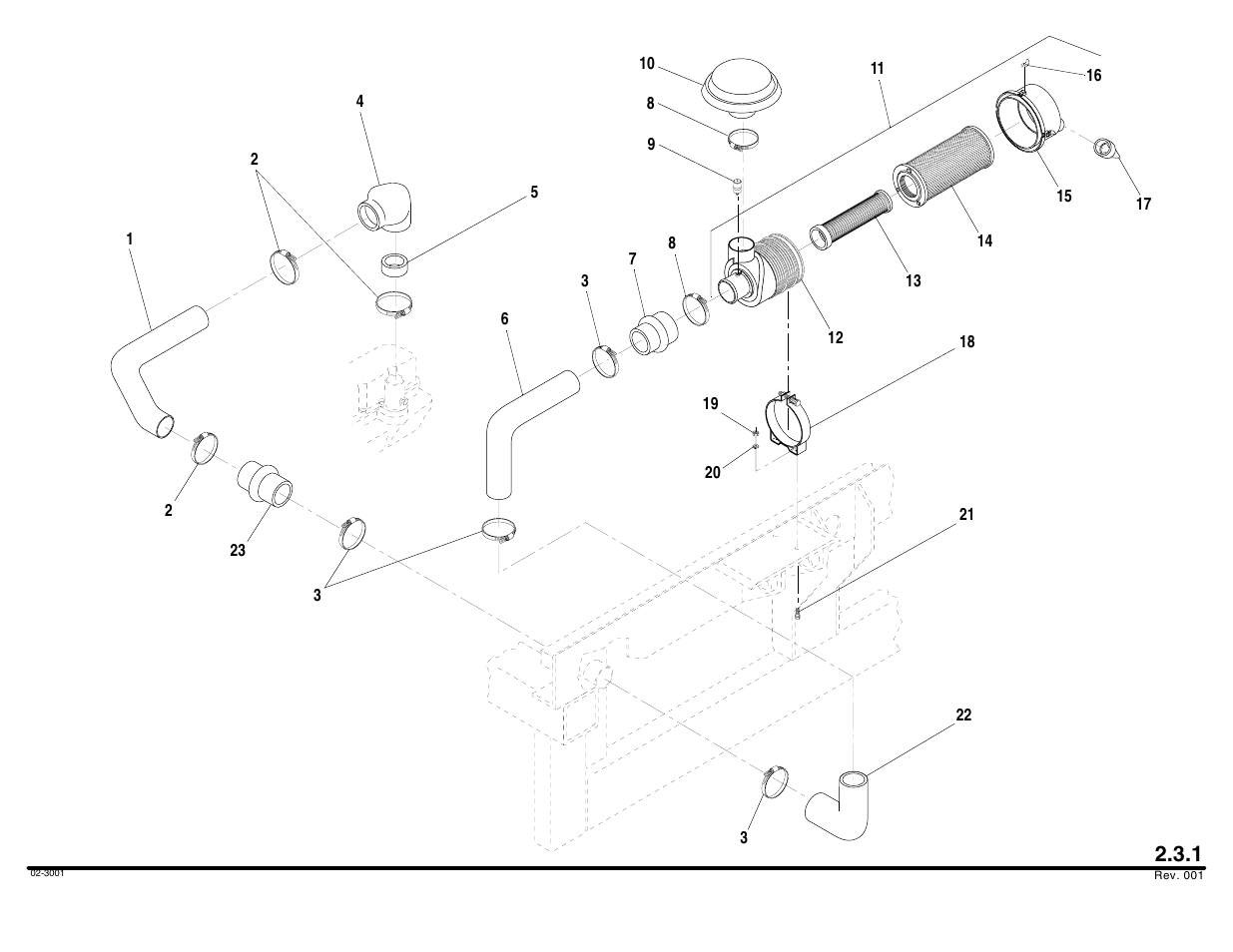 Air cleaner assembly | Lull 644B Parts Manual User Manual | Page 144 / 792