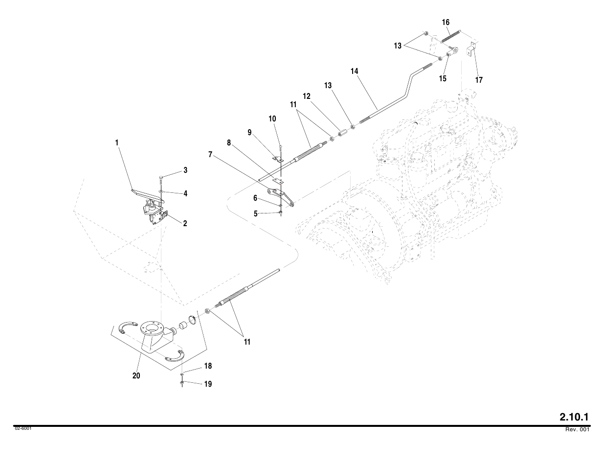 Throttle group assembly | Lull 644B Parts Manual User Manual | Page 160 / 792