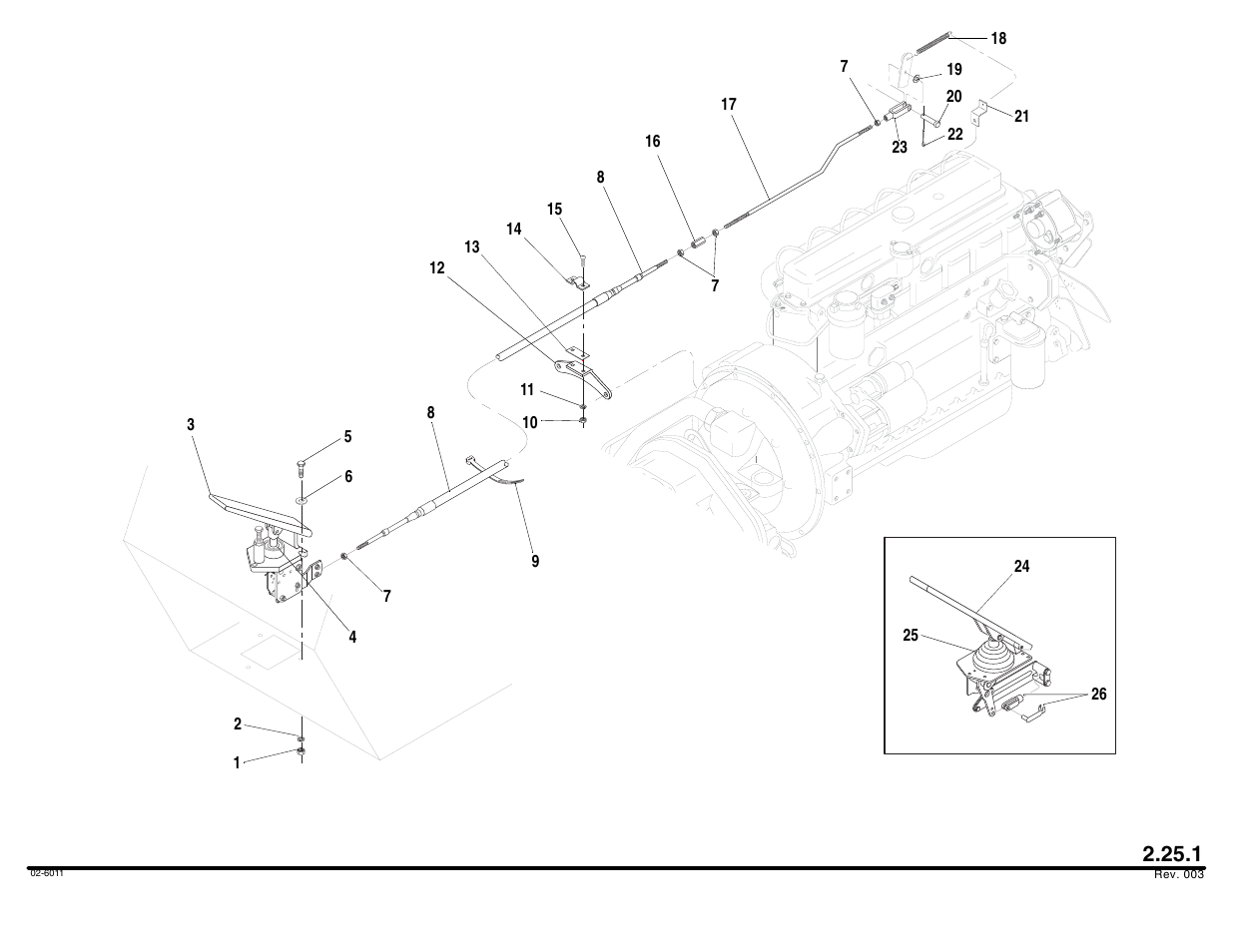 Throttle group assembly | Lull 644B Parts Manual User Manual | Page 194 / 792