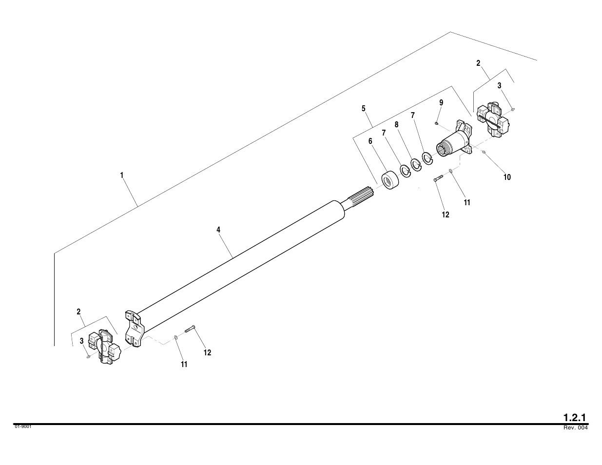 Front drive shaft assembly | Lull 644B Parts Manual User Manual | Page 20 / 792