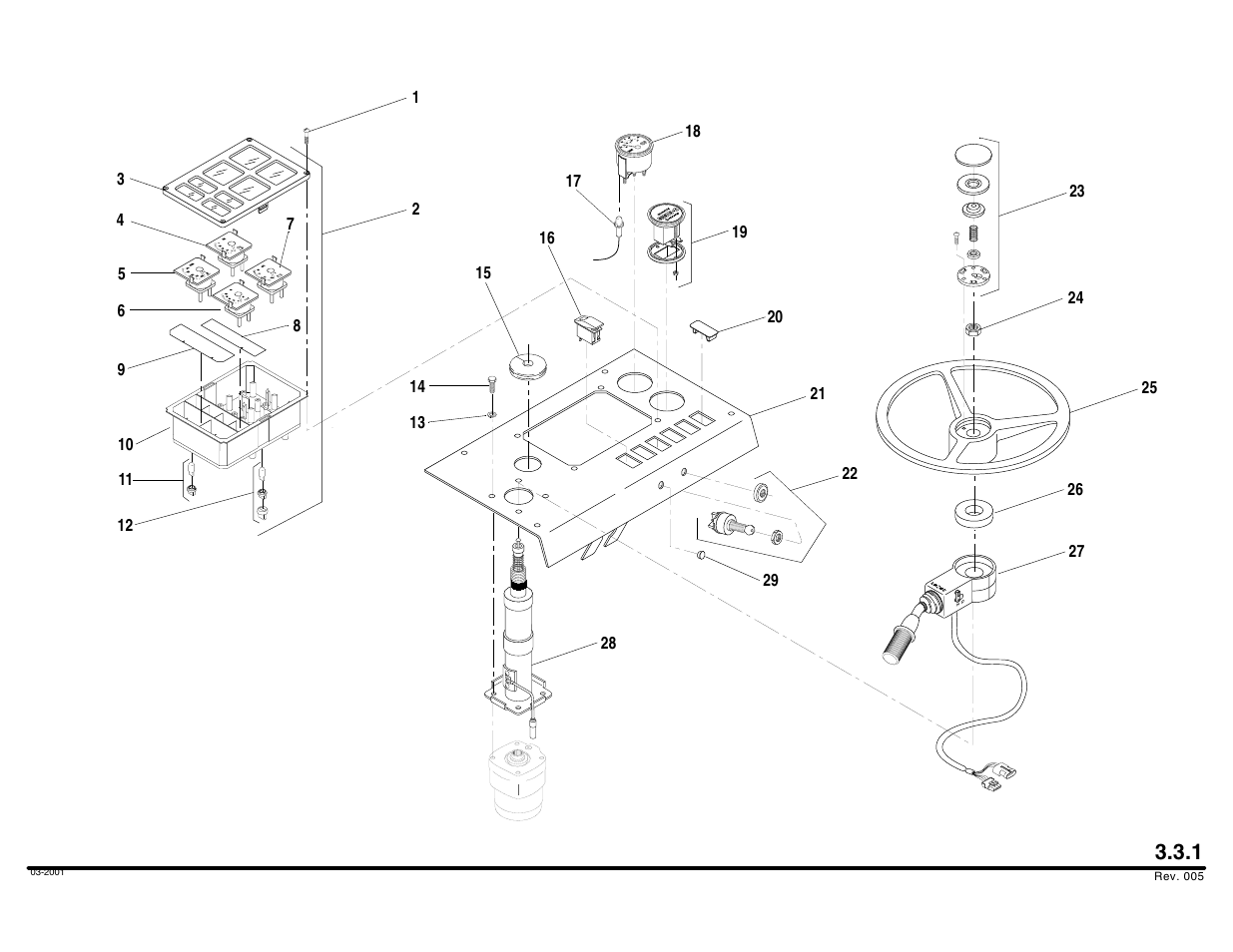 Instrument panel assembly | Lull 644B Parts Manual User Manual | Page 276 / 792