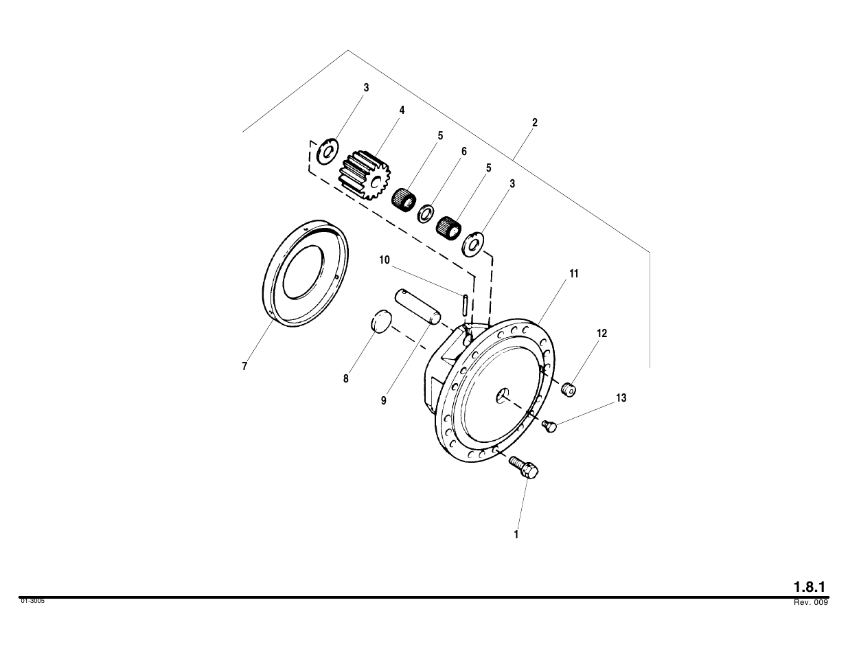 Drive flange assembly | Lull 644B Parts Manual User Manual | Page 42 / 792